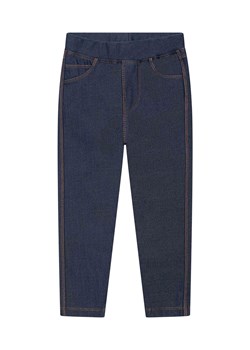 Niebieskie spodnie typu jegginsy dla dziewczynki ze sklepu 5.10.15 w kategorii Spodnie dziewczęce - zdjęcie 169723786