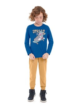 Bawełniana bluzka dla chłopca z nadrukiem ze sklepu 5.10.15 w kategorii T-shirty chłopięce - zdjęcie 169723817