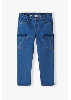 Szerokie jeansowe spodnie dziewczęce typu cargo - 5.10.15. ze sklepu 5.10.15 w kategorii Spodnie dziewczęce - zdjęcie 169723836