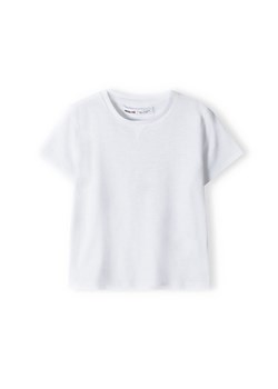 Biały t-shirt bawełniany basic dla niemowlaka ze sklepu 5.10.15 w kategorii Koszulki niemowlęce - zdjęcie 169724126