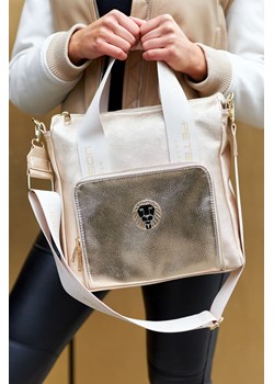 Lekka torebka z szerokim, regulowanym paskiem- Peterson złota ze sklepu 5.10.15 w kategorii Torby Shopper bag - zdjęcie 169724245