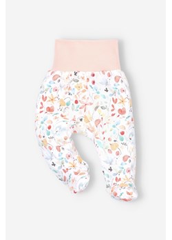 Półśpiochy niemowlęce z bawełny organicznej dla dziewczynki ze sklepu 5.10.15 w kategorii Spodnie i półśpiochy - zdjęcie 169724428