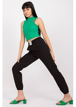 Spodnie damskie ze ściągaczami czarne ze sklepu 5.10.15 w kategorii Spodnie damskie - zdjęcie 169724569
