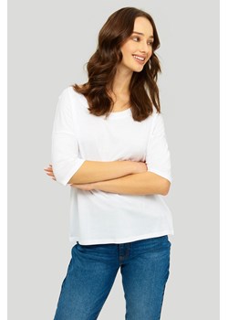 Bluzka damska z rękawem 3/4 biała ze sklepu 5.10.15 w kategorii Bluzki damskie - zdjęcie 169724606