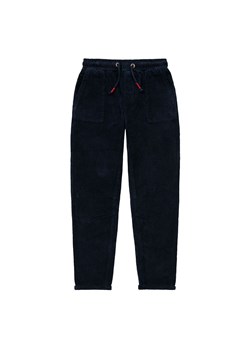 Granatowe spodnie sztruksowe chłopięce ze sklepu 5.10.15 w kategorii Spodnie chłopięce - zdjęcie 169724806