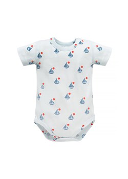 Body dla niemowlaka z krótkim rękawem Sailor niebieski ze sklepu 5.10.15 w kategorii Body niemowlęce - zdjęcie 169724857