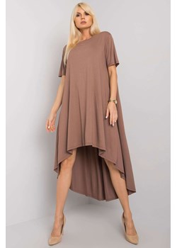 Sukienka o asymetrycznym kroju- jasny brązowa ze sklepu 5.10.15 w kategorii Sukienki - zdjęcie 169724887