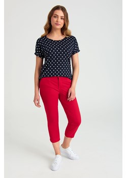Spodnie klasyczne damskie czerwone ze sklepu 5.10.15 w kategorii Spodnie damskie - zdjęcie 169725068