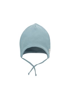 Bawełniana czapka niemowlęca wiązana SLOW LIFE - niebieska ze sklepu 5.10.15 w kategorii Czapki dziecięce - zdjęcie 169725589