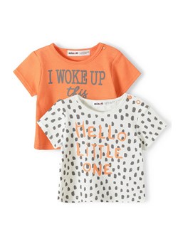 Bawełniany t-shirt dla niemowlaka 2-pak ze sklepu 5.10.15 w kategorii Koszulki niemowlęce - zdjęcie 169725647