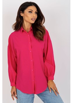 Fuksjowa damska koszula klasyczna z szerokim rękawem ze sklepu 5.10.15 w kategorii Koszule damskie - zdjęcie 169725778