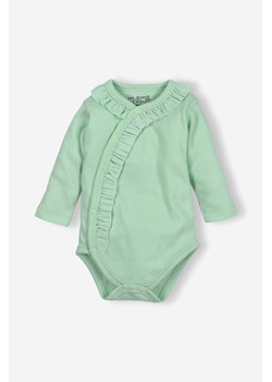 Body niemowlęce z bawełny organicznej dla dziewczynki - zielone ze sklepu 5.10.15 w kategorii Body niemowlęce - zdjęcie 169725888
