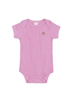 Gładkie bawełniane body dla niemowlaka - różowe ze sklepu 5.10.15 w kategorii Body niemowlęce - zdjęcie 169725937