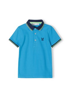Niebieska bluzka polo z krótkim rękawem dla chłopca ze sklepu 5.10.15 w kategorii T-shirty chłopięce - zdjęcie 169726315