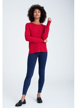 Sweter nierozpinany damski - czerwony ze sklepu 5.10.15 w kategorii Swetry damskie - zdjęcie 169726355