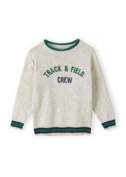 Sweter z haftem i kontrastowymi paskami na ściągaczach dla chłopca ze sklepu 5.10.15 w kategorii Swetry chłopięce - zdjęcie 169726639