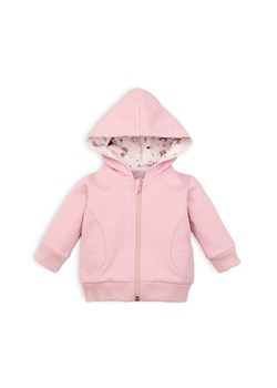 Różowa bluza niemowlęca z kapturem z bawełny organicznej ze sklepu 5.10.15 w kategorii Bluzy i swetry - zdjęcie 169726657