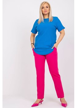 Ciemnoniebieska bluzka w prążek plus size Stella ze sklepu 5.10.15 w kategorii Bluzki damskie - zdjęcie 169726739