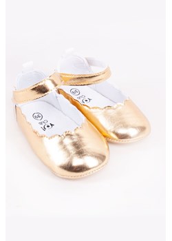 Złote baleriny dziewczęce ze sklepu 5.10.15 w kategorii Buciki niemowlęce - zdjęcie 169726766