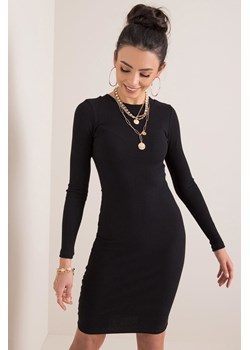RUE PARIS Obcisła sukienka damska - czarna ze sklepu 5.10.15 w kategorii Sukienki - zdjęcie 169726887
