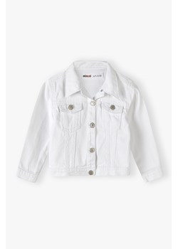 Biała kurtka jeansowa dla niemowlaka ze sklepu 5.10.15 w kategorii Kombinezony i kurtki - zdjęcie 169727049