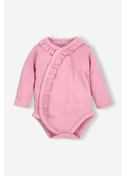 Body niemowlęce z bawełny organicznej dla dziewczynki - róż ze sklepu 5.10.15 w kategorii Body niemowlęce - zdjęcie 169727087