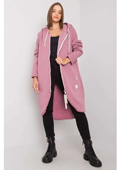 Różowa długa bluza damska  z kapturem ze sklepu 5.10.15 w kategorii Bluzy damskie - zdjęcie 169727175