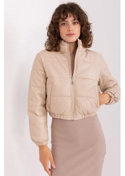 Beżowa krótka kurtka zimowa z pikowaniem ze sklepu 5.10.15 w kategorii Kurtki damskie - zdjęcie 169727187