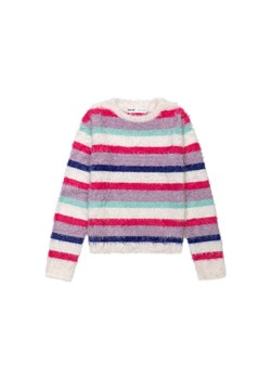 Sweter dziewczęcy w kolorowe paski ze sklepu 5.10.15 w kategorii Swetry dziewczęce - zdjęcie 169727335