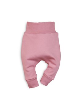 Spodnie niemowlęce z bawełny organicznej dla dziewczynki różowe 6M43A8 ze sklepu 5.10.15 w kategorii Spodnie i półśpiochy - zdjęcie 169727617