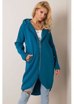 Bluza damska z kapturem - niebieska ze sklepu 5.10.15 w kategorii Bluzy damskie - zdjęcie 169727809