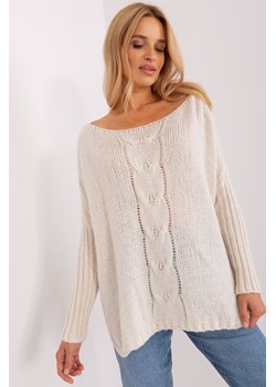 Sweter damski ecru ze sklepu 5.10.15 w kategorii Swetry damskie - zdjęcie 169728008