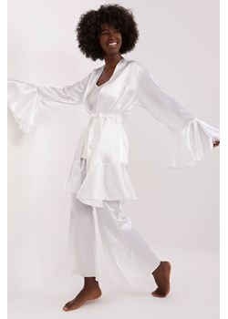 Biała trzyczęściowa piżama damska z topem ze sklepu 5.10.15 w kategorii Piżamy damskie - zdjęcie 169728028