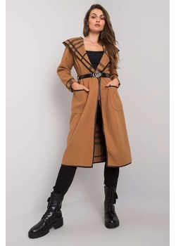 Camelowy płaszcz z kapturem Latesha ze sklepu 5.10.15 w kategorii Płaszcze damskie - zdjęcie 169728216