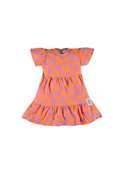 Pomarańczowa sukienka dziewczęca w kropki ze sklepu 5.10.15 w kategorii Sukienki dziewczęce - zdjęcie 169728235