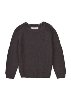 Niemowlęcy klasyczny sweter ozdobiony haftem - szary ze sklepu 5.10.15 w kategorii Bluzy i swetry - zdjęcie 169728336