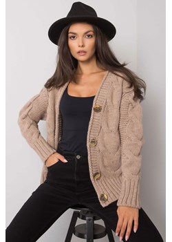 Brązowy sweter damski rozpinany ze sklepu 5.10.15 w kategorii Swetry damskie - zdjęcie 169728839