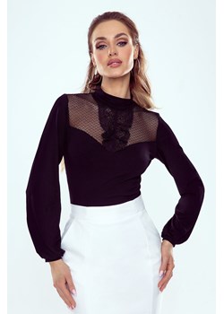 Francesca czarna bluzka damska z długim rękawem ze sklepu 5.10.15 w kategorii Bluzki damskie - zdjęcie 169728988
