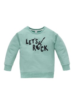 Bluza dla chłopca z bawełny Let's rock zielona ze sklepu 5.10.15 w kategorii Bluzy chłopięce - zdjęcie 169729095