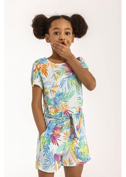 Kolorowy kombinezon z wiązaniem dla dziewczynki ze sklepu 5.10.15 w kategorii Kombinezony dziewczęce - zdjęcie 169729257