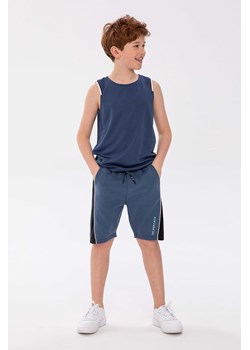 Niebieska koszulka bez rękawów dla chłopca ze sklepu 5.10.15 w kategorii T-shirty chłopięce - zdjęcie 169729528