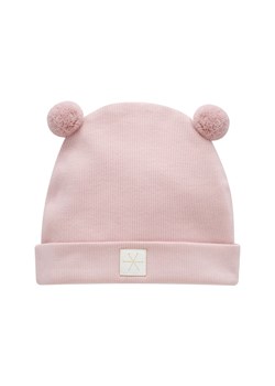 Niemowlęca czapka zimowa z pomponami - jasnoróżowa ze sklepu 5.10.15 w kategorii Czapki dziecięce - zdjęcie 169729866