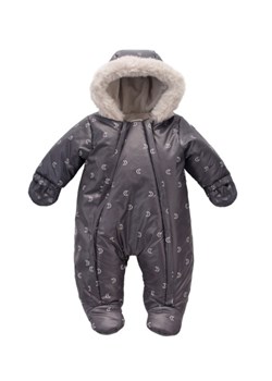 Kombinezon niemowlęcy zimowy w księżyce - grafitowy ze sklepu 5.10.15 w kategorii Kombinezony i kurtki - zdjęcie 169729905