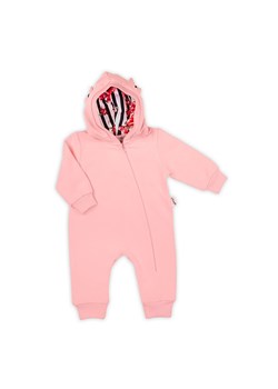 Pajac niemowlęcy z kapturem - różowy ze sklepu 5.10.15 w kategorii Pajacyki - zdjęcie 169729915