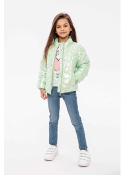 Zielona kurtka przejściowa pikowana ze stójką dziewczęca ze sklepu 5.10.15 w kategorii Kurtki dziewczęce - zdjęcie 169730127