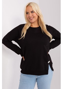 Gładka bluzka plus size czarny ze sklepu 5.10.15 w kategorii Bluzki damskie - zdjęcie 169730296