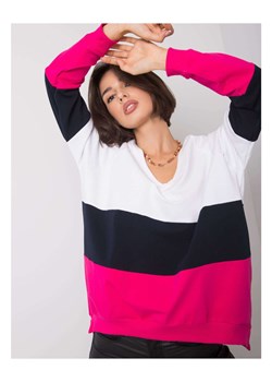 Bluza dresowa damska biało-różowa ze sklepu 5.10.15 w kategorii Bluzy damskie - zdjęcie 169730418