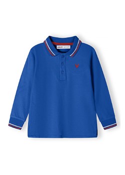 Niebieska bluzka polo chłopięca z długim rękawem ze sklepu 5.10.15 w kategorii T-shirty chłopięce - zdjęcie 169730538