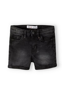 Czarne jeansowe krótkie spodenki dla chłopca ze sklepu 5.10.15 w kategorii Spodenki chłopięce - zdjęcie 169730577