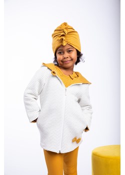 Kremowa kurteczka dla dziewczynki w zygzaki ze sklepu 5.10.15 w kategorii Bluzy dziewczęce - zdjęcie 169730648